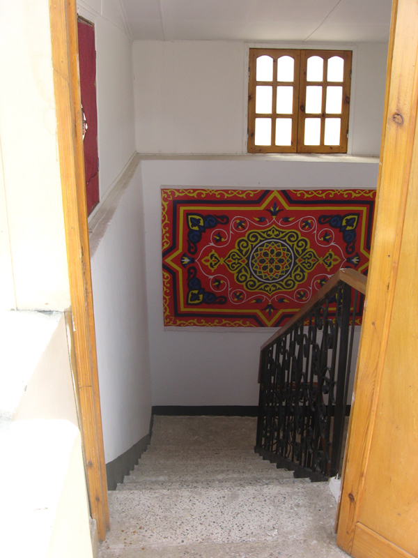 Escalier d'accès à la terrasse.