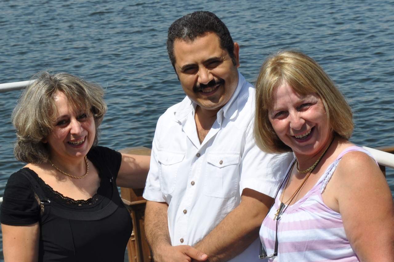 Marie, Amir et Marie-Claire.