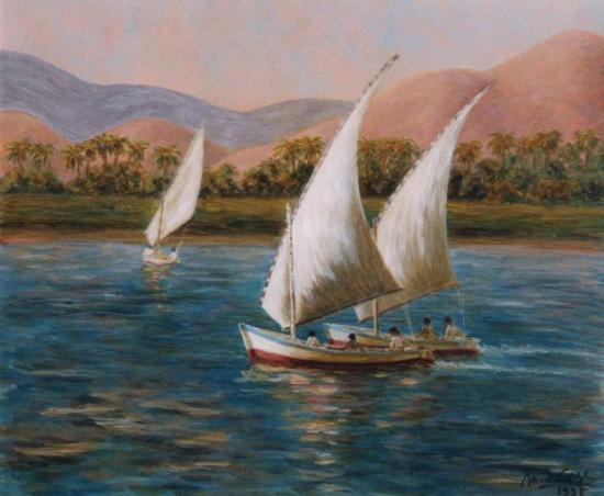 Felouque sur le Nil.