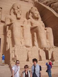 A Abou Simbel en Nubie.