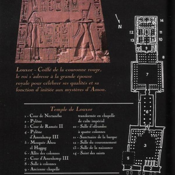 Plan du temple de Louxor