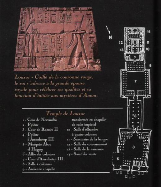 Plan du temple de Louxor