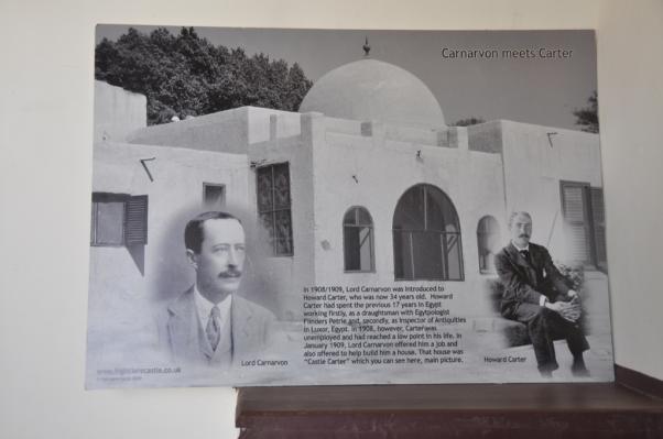 Lord Carnarvon et Howard Carter devant 