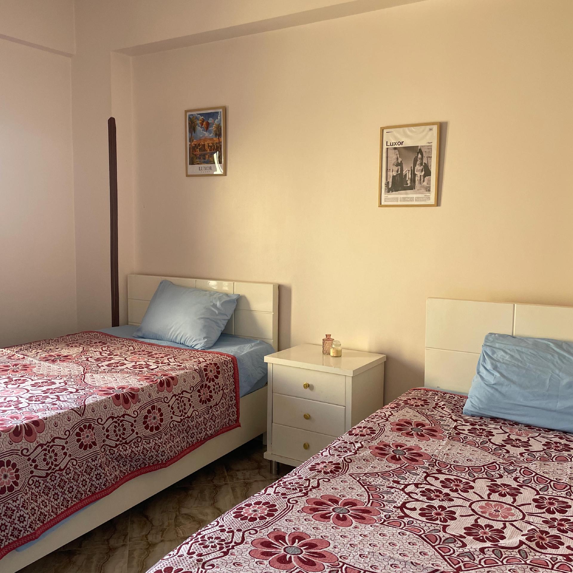 Chambre 2 lits simples avec balcon