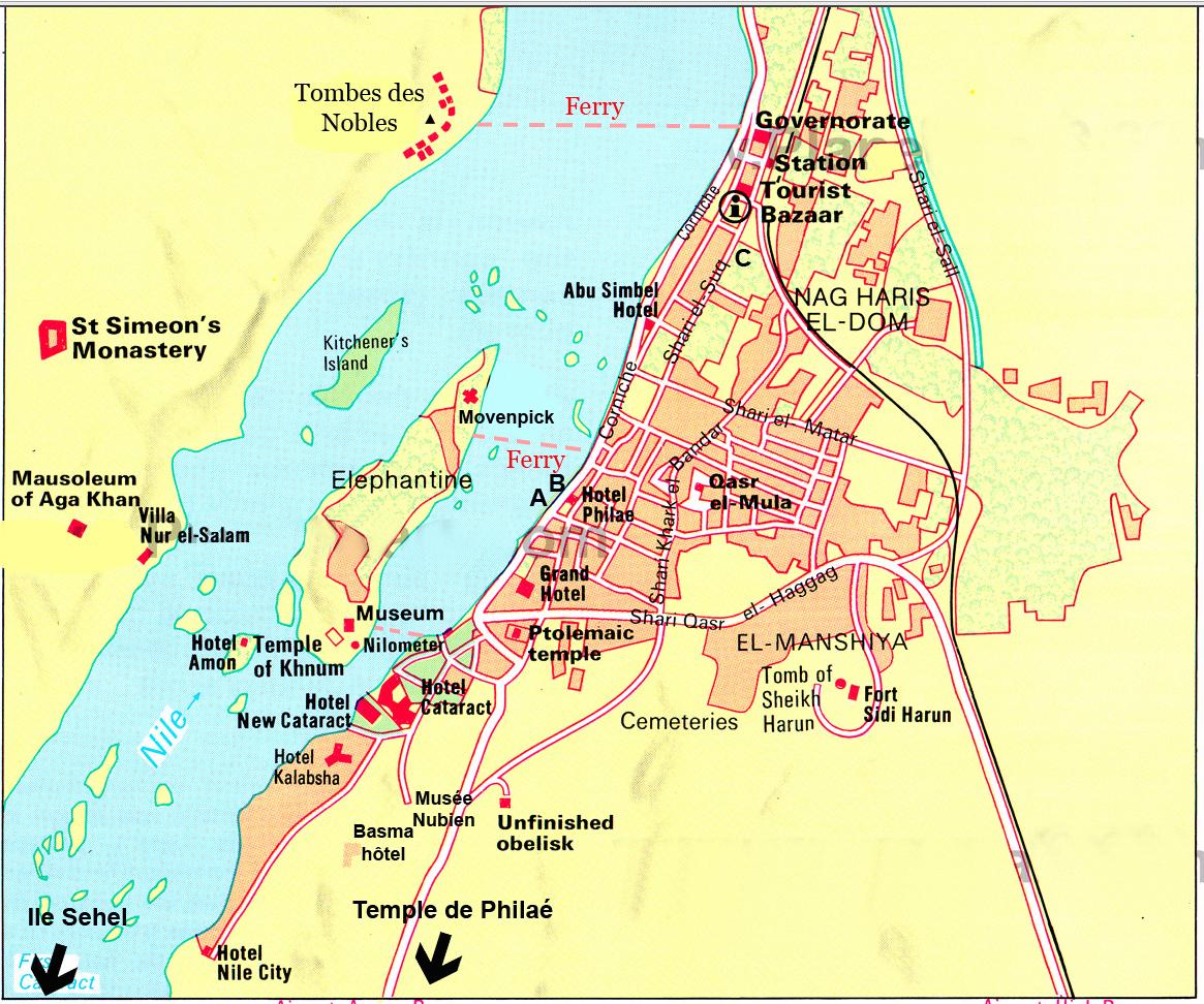 Carte d'Assouan