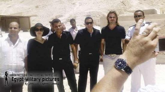 Brad Pitt et Angelina Jolie en Egypte