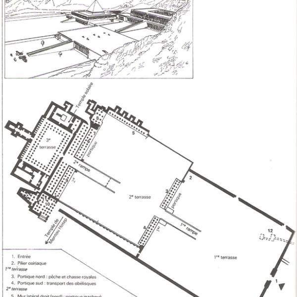 Le temple d'Atchepsout du site de Deir el Bahari