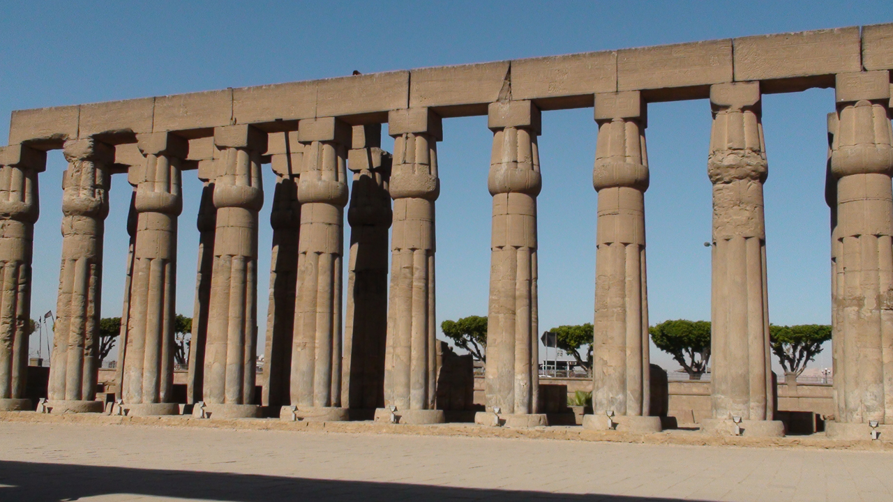 Cour d'Amenophis III - Février 2009