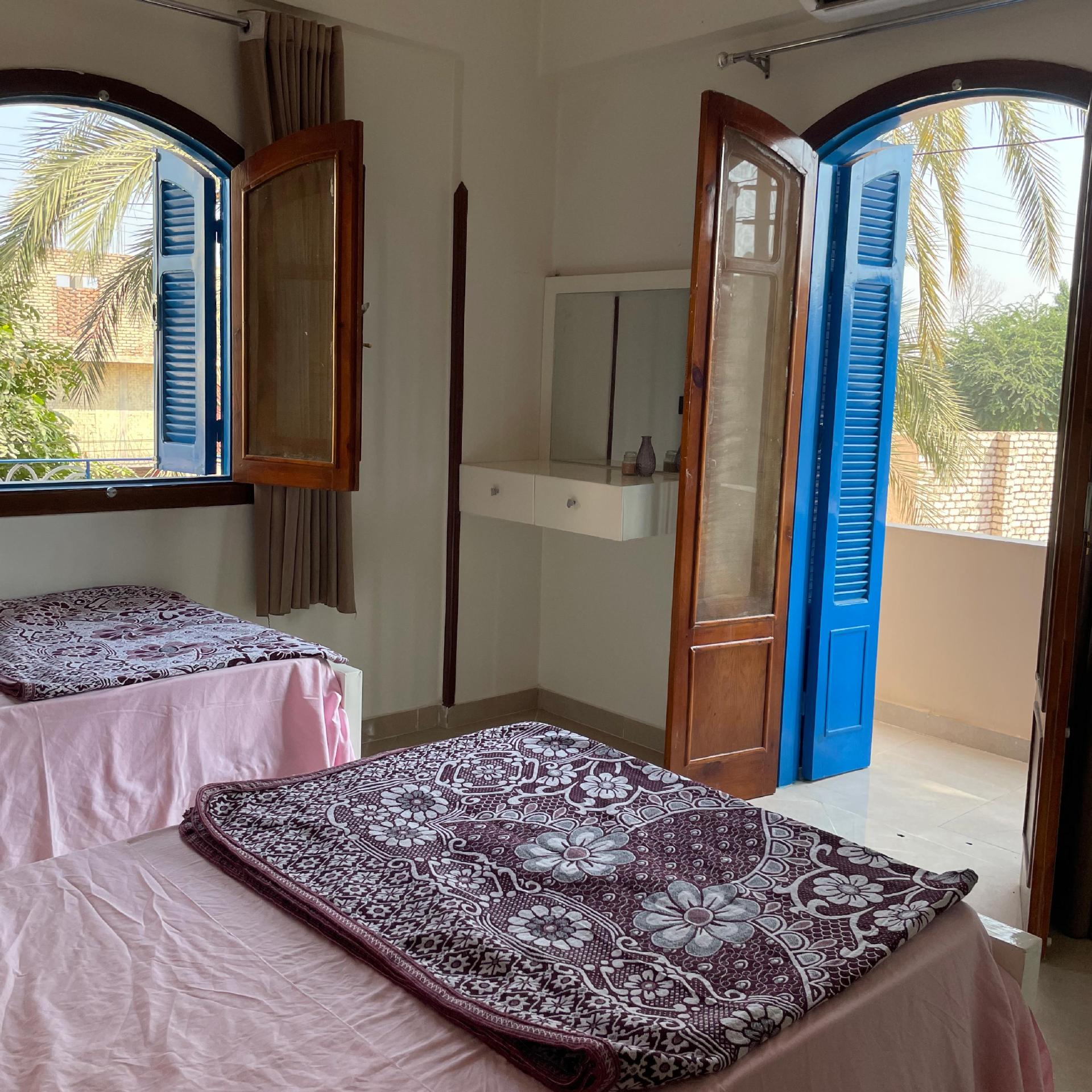 Chambre 2 lits simples avec balcon