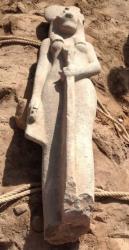 Karnak : découverte d'une statue de la déesse Sekhmet