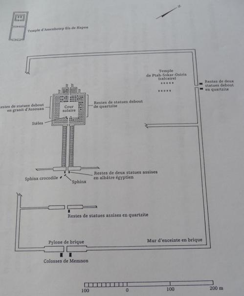 Schéma du site (Kheops Egyptologie)