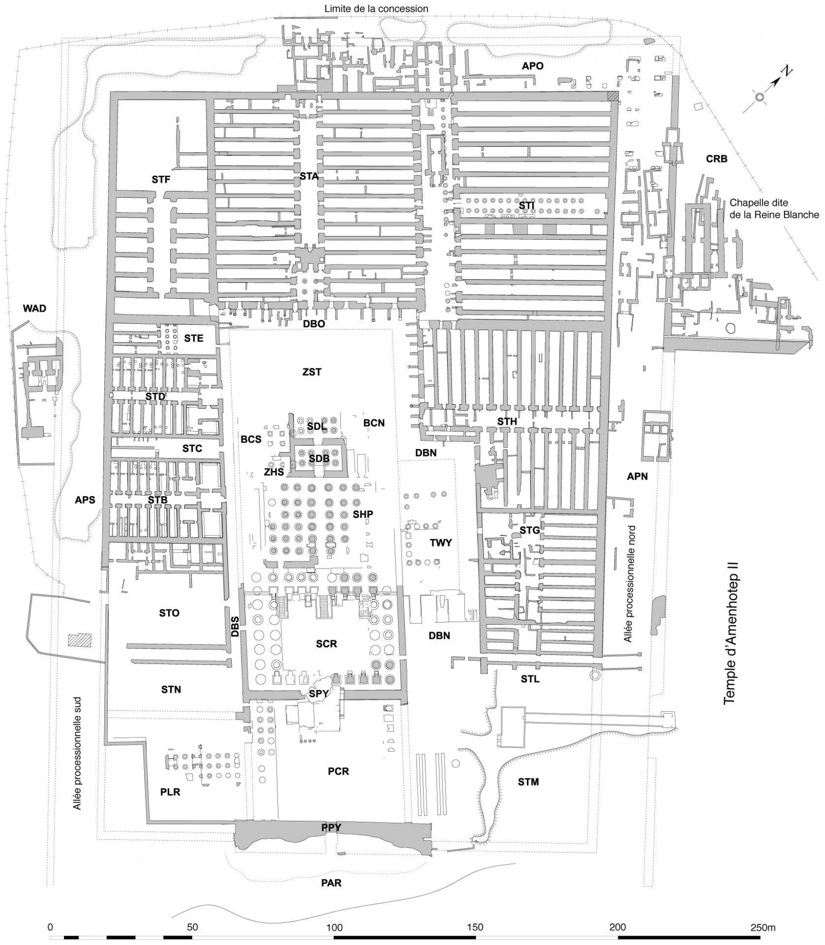 Plan d'ensemble du temple.